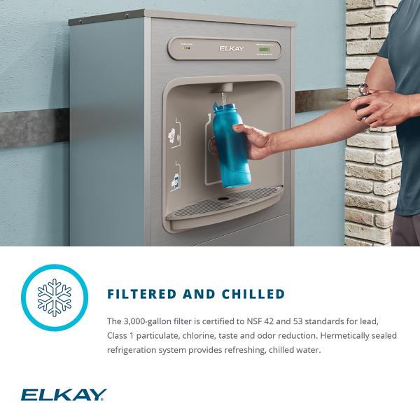 Elkay filtered water dispenser, 2019-08-20