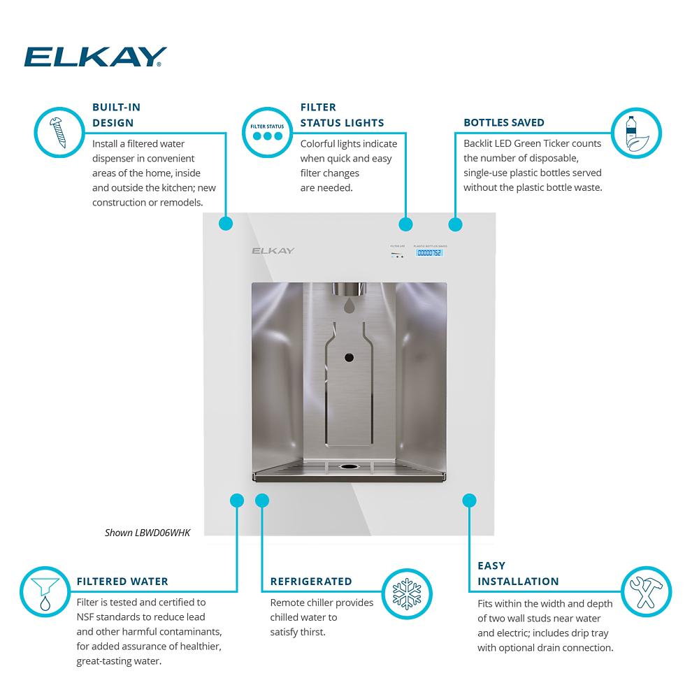 Elkay LBWD06, LIV Built-in Home Water Dispenser