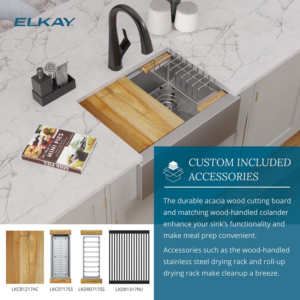 Elkay Crosstown Undermount 30-in x 18.5-in Polished Satin