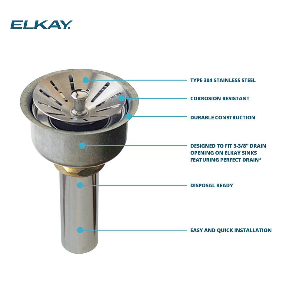 Elkay LKDD Drain Fitting, Strainer Basket